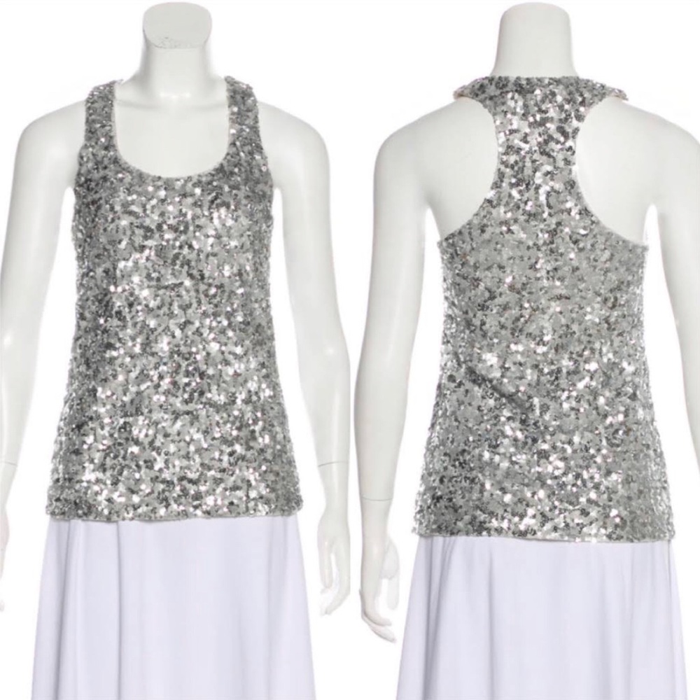 Alice + Olivia Sequin Top -Size Small